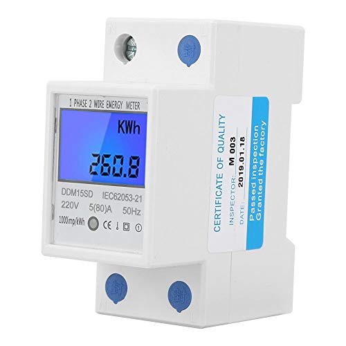 5-80A DDM15SD LCD Retroiluminación Pantalla digital Monofásico Medidor electrónico de energía KWh Medidor de energía en riel DIN 5-80A DDM15SD LCD Retroiluminación Pantalla digital Monofásico Medidor electrónico de energía KWh Medidor de energía en riel DIN