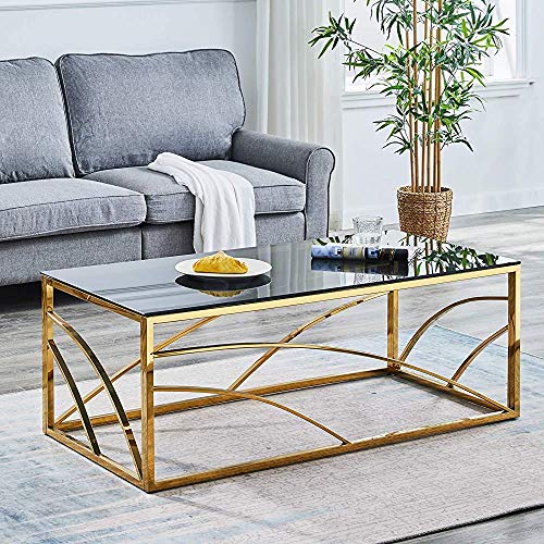 Acero circular salón de cristal mesa de centro mesa de centro de acero, redondo de 50 cm,Gold-Console table B Acero circular salón de cristal mesa de centro mesa de centro de acero, redondo de 50 cm,Gold-Console table B