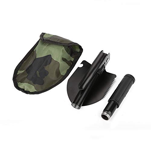 Annjom Pala de Supervivencia, minipala de Acero Inoxidable portátil, Ligera y Duradera para Exteriores, práctica para Actividades de jardinería al Aire Libre Annjom Pala de Supervivencia, minipala de Acero Inoxidable portátil, Ligera y Duradera para Exteriores, práctica para Actividades de jardinería al Aire Libre