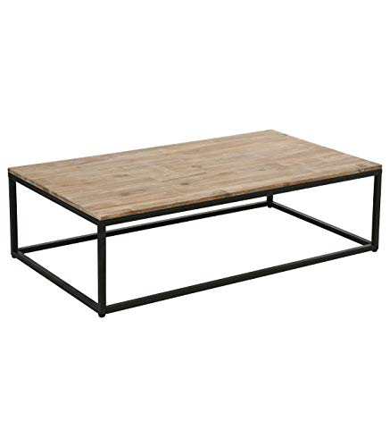 Atmosphera Mesa de Centro para el salón de Madera y Hierro Estilo Taller Vintage. Atmosphera Mesa de Centro para el salón de Madera y Hierro Estilo Taller Vintage.
