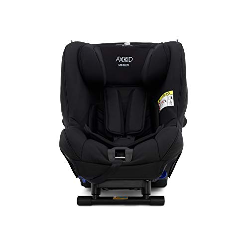 AXKID MINIKID 2 Silla de Coche Grupo 0, 1 y 2, Asiento de Automóvil para Niños de 0-25 Kg, Sillita para Coche, Silla de Coche de Bebé de 6 Meses hasta 6 Años (Negro)