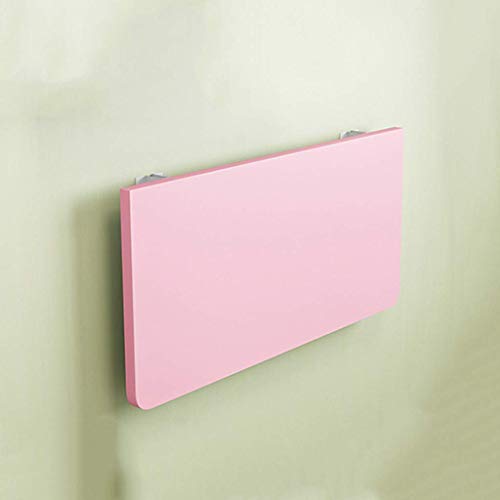 AYHa Montado en la pared plegable Mesa de alas abatibles, ADSL Mesa Mesa de comedor colgar de la pared Mesa plegable de madera maciza de doble pared Soporte de mesa lateral,Rosado,80 * 50cm / 31 * 20 AYHa Montado en la pared plegable Mesa de alas abatibles, ADSL Mesa Mesa de comedor colgar de la pared Mesa plegable de madera maciza de doble pared Soporte de mesa lateral,Rosado,80 * 50cm / 31 * 20