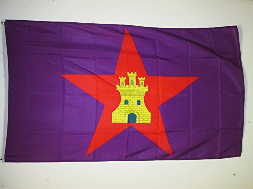AZ FLAG Bandera de Castilla COMUNERA INDEPENDENTISTA 150x90cm - Bandera CASTELLANA NACIONALISTA 90 x 150 cm
