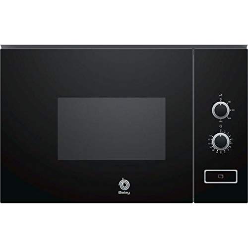 Balay 3CP5002N0 - Microondas integrable / encastre, 800 W, 20 L, color negro Balay 3CP5002N0 - Microondas integrable / encastre, 800 W, 20 L, color negro