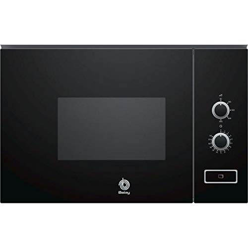 Balay 3CP5002N0 - Microondas integrable / encastre, 800 W, 20 L, color negro