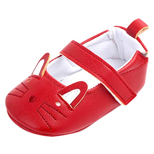 Berimaterry Bebé Prewalker Zapatos Primeros Pasos para bebé-niñas,Zapatos de Flores de Encaje,Sandalias de Bowknot para 0-6 6-12 12-18 Meses Bebé Cuero Princesa Suave Suela Niña Casuales 0-18 Mes