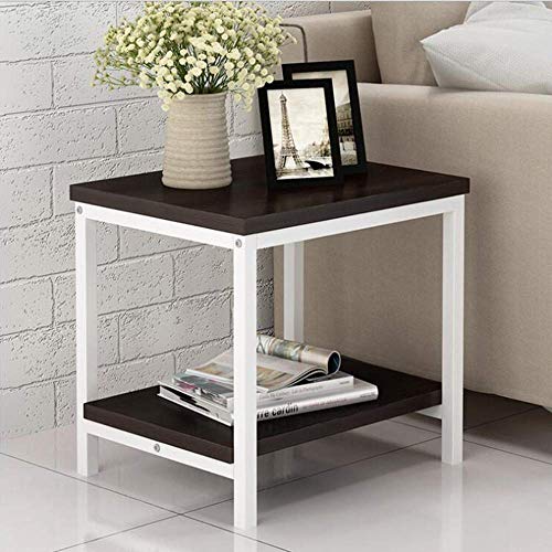BinLZ-Table Sala de Estar Mesa de Centro Sofá Mesa Lateral Dormitorio Acero Mesita de Noche de Madera Mudanza Doble Capa Hierro Arte Computadora, 4 BinLZ-Table Sala de Estar Mesa de Centro Sofá Mesa Lateral Dormitorio Acero Mesita de Noche de Madera Mudanza Doble Capa Hierro Arte Computadora, 4