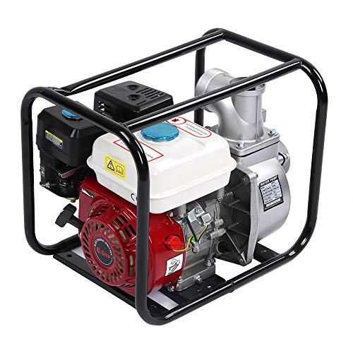 Bomba de Agua Gasolina 3 Pulgadas Motobomba de Agua a Gasolina para Riego de Jardines, Limpieza de Estanques y Limpieza de Piscinas Bomba de Agua Gasolina 3 Pulgadas Motobomba de Agua a Gasolina para Riego de Jardines, Limpieza de Estanques y Limpieza de Piscinas