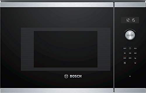 Bosch Serie 6 BFL524MS0 Integrado Solo - Microondas (Integrado, Solo microondas, 20 L, 800 W, Tocar, Negro, Acero inoxidable)