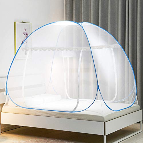 BUZIFU Mosquitera Plegable Cama con Dos Aberturas, Mosquitera para Cama Doble, Mosquitera Exterior para Jardín Terraza y Cesped, Adiós a Los Insectos, Mosquitos y Cucarachas(200 * 180 * 150 cm) BUZIFU Mosquitera Plegable Cama con Dos Aberturas, Mosquitera para Cama Doble, Mosquitera Exterior para Jardín Terraza y Cesped, Adiós a Los Insectos, Mosquitos y Cucarachas(200 * 180 * 150 cm)