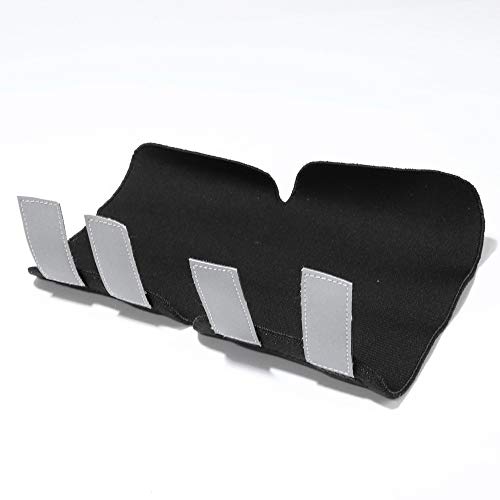 BXGZXYQ Rodillera Luminosa para Perros Medias De Nylon Reflectantes Protección para Articulaciones (Color : Negro, Size : XS)