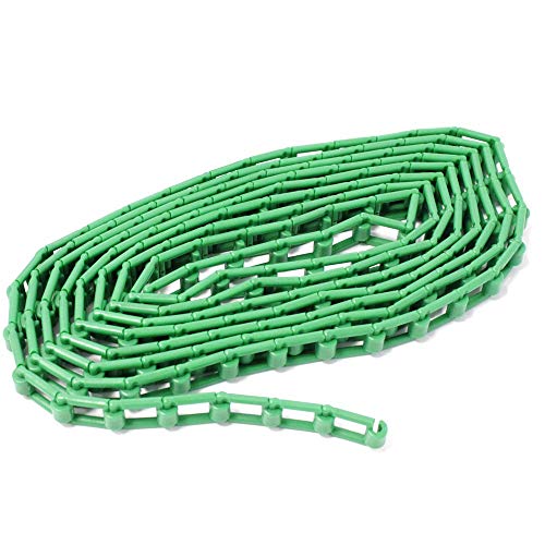 Cablematic - Cadena de plástico verde para enrollador de fondos de estudio