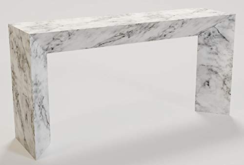 Casa Padrino Consola de mármol de Lujo Blanco 160 x 42 x A. 80 cm - Consola Moderna de mármol de Carrara Muebles de Lujo Casa Padrino Consola de mármol de Lujo Blanco 160 x 42 x A. 80 cm - Consola Moderna de mármol de Carrara Muebles de Lujo