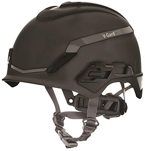 Casco de Seguridad Industrial para Escalada MSA V-Gard H1 - Novent -Negro - 52–64 cm - Casco con barboquejo para Trabajo en Alturas y Rescate - EN397 y ANSI Casco de Seguridad Industrial para Escalada MSA V-Gard H1 - Novent -Negro - 52–64 cm - Casco con barboquejo para Trabajo en Alturas y Rescate - EN397 y ANSI