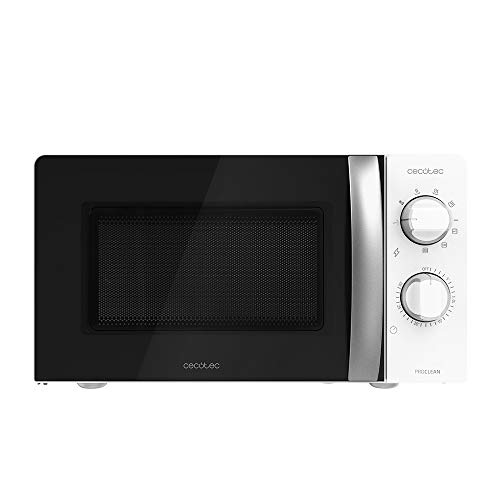 Cecotec Microondas con Grill ProClean 2110. 700W con 6 Niveles de Potencia, Capacidad 20 L, Función Grill, Tecnología 3DWave, Modo Descongelación, Temporizador hasta 30mins Cecotec Microondas con Grill ProClean 2110. 700W con 6 Niveles de Potencia, Capacidad 20 L, Función Grill, Tecnología 3DWave, Modo Descongelación, Temporizador hasta 30mins