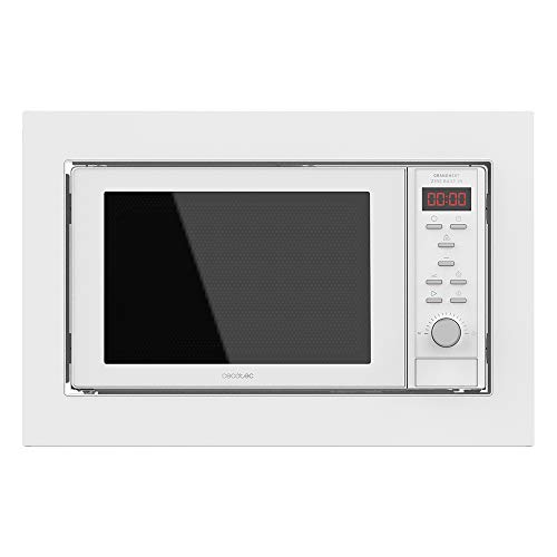 Cecotec Microondas encastrable Digital GrandHeat 2350 Built-In White. 900W, Integrable, 23 Litros, Grill, 9 Funciones preconfiguradas, Quick Start, Temporizador Cecotec Microondas encastrable Digital GrandHeat 2350 Built-In White. 900W, Integrable, 23 Litros, Grill, 9 Funciones preconfiguradas, Quick Start, Temporizador