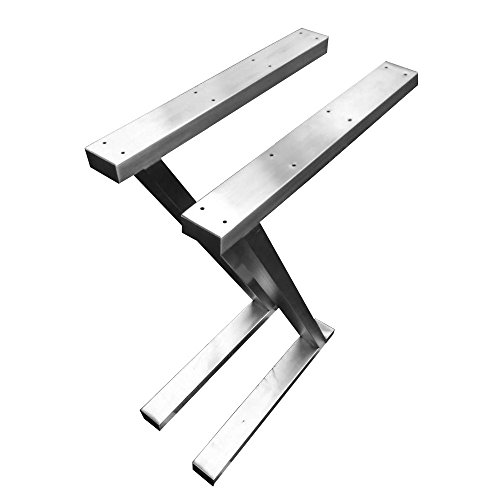 CHYRKA Z- Estructura para tableros de Mesa Diseño pie de Mesa Acero Inoxidable 201 60x30 Comedor Mesa Estructura Pata (720x500 mm - 1 par)