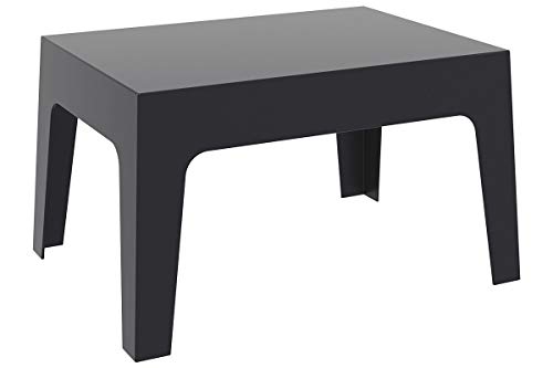 CLP Mesa De Exterior Box En Polipropileno I Mesa Auxiliar De Jardín I Mesa De Terraza Resistente a Rayos UV I Mesa De Jardín Apilable I Color: Negro CLP Mesa De Exterior Box En Polipropileno I Mesa Auxiliar De Jardín I Mesa De Terraza Resistente a Rayos UV I Mesa De Jardín Apilable I Color: Negro