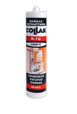 Collak 45004 - Masilla refractaria negro 300ml