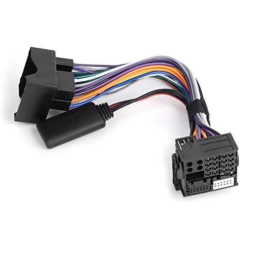 Conector de alimentación/altavoz/arnés de cables Conector de arnés de cableado de radio estéreo Módulo de radio Bluetooth MP3 Cable auxiliar apto para Op-el CDC40 CD60 CD30