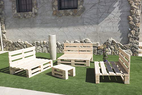 Conjunto 3 Sofas PALETS Europeo Mesa, Interior/Exterior Nuevo A ESTRENAR,AL Natural Conjunto 3 Sofas PALETS Europeo Mesa, Interior/Exterior Nuevo A ESTRENAR,AL Natural