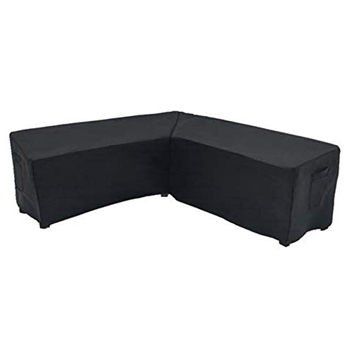 Cubierta de muebles en forma de V, para muebles de jardín, funda de sofá de esquina, impermeable, a prueba de polvo, anti UV, protección contra todo tipo de clima