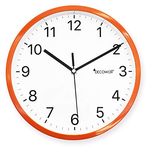 DECOWALL DSH-H22OR 8.8" Sin Tictac Reloj de Pared Silencioso Bricolaje Moderno Decoración para Hogar Habitación Vivienda Dormitorios Oficina Cocina (22.5cm, Naranja) DECOWALL DSH-H22OR 8.8" Sin Tictac Reloj de Pared Silencioso Bricolaje Moderno Decoración para Hogar Habitación Vivienda Dormitorios Oficina Cocina (22.5cm, Naranja)