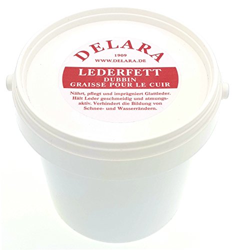 DELARA Grasa para Cuero en Cubos de 500 ml. Color: incoloro - Made in Germany