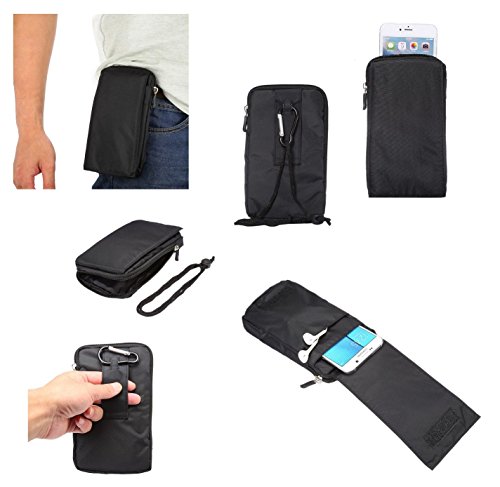 DFV mobile - Funda Multiusos Universal con Varios Compartimentos para Cinturon y Mosqueton para HISENSE JINGANG C20 / HISENSE Kongo 2 - Negra XXM (18 x 10 cm) DFV mobile - Funda Multiusos Universal con Varios Compartimentos para Cinturon y Mosqueton para HISENSE JINGANG C20 / HISENSE Kongo 2 - Negra XXM (18 x 10 cm)