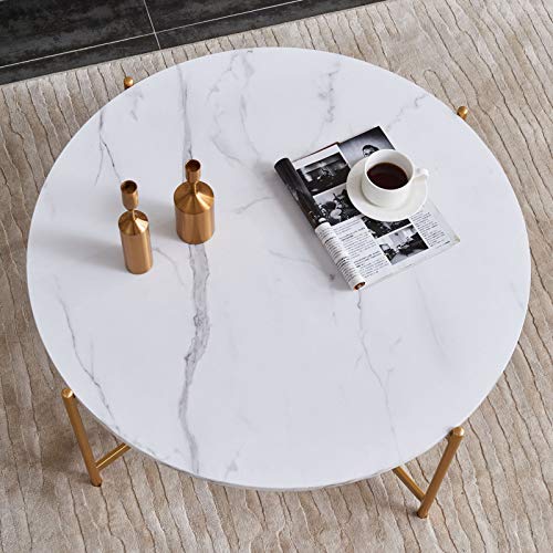Diámetro 90CM Mesas auxiliares Tablero de mesa de mármol Marco de metal Mesas de té nido Sofá Mesita de noche Pasillo Sala de estar Recepción de oficina Mesa de centro redonda ( Size : Diameter 90cm ) Diámetro 90CM Mesas auxiliares Tablero de mesa de mármol Marco de metal Mesas de té nido Sofá Mesita de noche Pasillo Sala de estar Recepción de oficina Mesa de centro redonda ( Size : Diameter 90cm )