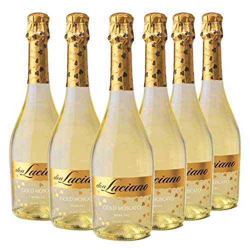 Don Luciano Gold Moscato - Charmat Moscato Blanco, Caja de 6 Botellas x 750 ml