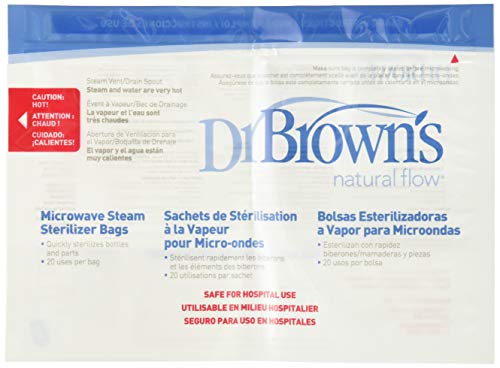 Dr. Brown's 157077.2 - Bolsas para esterilización en microondas, 5 unidades