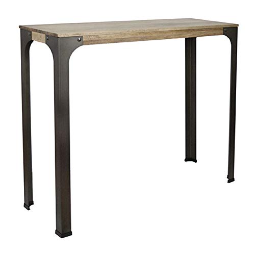 DS Dropshipping Mesa Bristol Eco Alta 70x39 108cm Altura Madera de Pino Maciza Efecto Vintage DS Dropshipping Mesa Bristol Eco Alta 70x39 108cm Altura Madera de Pino Maciza Efecto Vintage