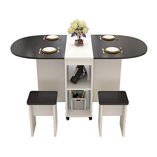 DYecHenG Comedor Familia Extensible Mesa Circular 4 Se Desplaza Un Simple Mesa Plegable Rectangular para el Salón de la Cocina (Color : A, Size : 120x78x75cm) DYecHenG Comedor Familia Extensible Mesa Circular 4 Se Desplaza Un Simple Mesa Plegable Rectangular para el Salón de la Cocina (Color : A, Size : 120x78x75cm)