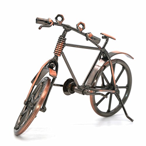 Escultura de hierro hecha a mano, diseño de motocicleta, 19*6.5*12(bicycle)