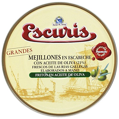 Escuris Mejillones Escabeche Fritos en Aceite de Oliva - 280 gr