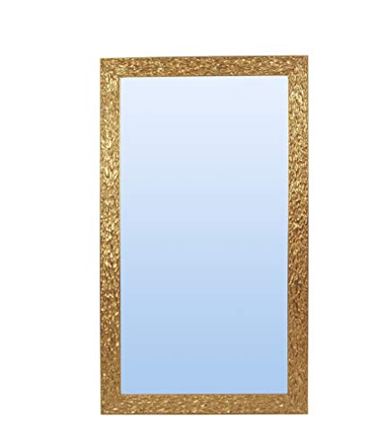 Espejo con Marco Listo para Colgar (Varios tamaños/Colores) Serie 2827 (Oro (Ref.-001), 200 x 100 cm)