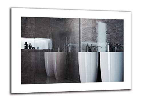 Espejo LED Premium - Dimensiones del Espejo 70x50 cm - Espejo de baño con iluminación LED - Espejo de Pared - Espejo de luz - Espejo con iluminación - ARTTOR M1ZP-50-70x50 - Blanco frío 6500K Espejo LED Premium - Dimensiones del Espejo 70x50 cm - Espejo de baño con iluminación LED - Espejo de Pared - Espejo de luz - Espejo con iluminación - ARTTOR M1ZP-50-70x50 - Blanco frío 6500K