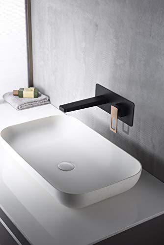 Grifo lavabo empotrado Imex Suecia Negro Oro Rosa BDC032-4NOR