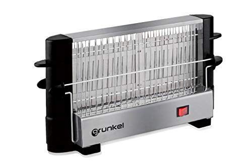 Grunkel - TSV-F2 - Tostador Vertical Clásico, Ideal para Todo tipo de Panes con Botón de Encendido/Apagado Potencia - 750W - Acero inoxidable y Negro