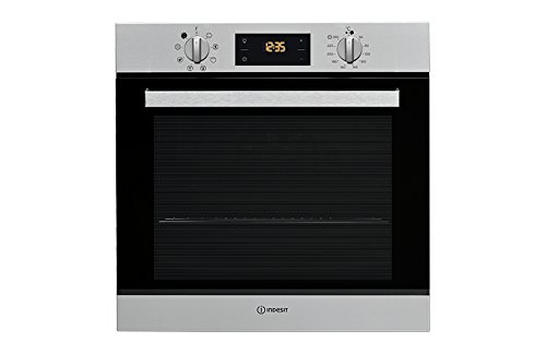 Horno - Indesit IFW 6540 P IX, Multifunción, Pirolítico, 66 L, Grill, Clase A, Inox y negro