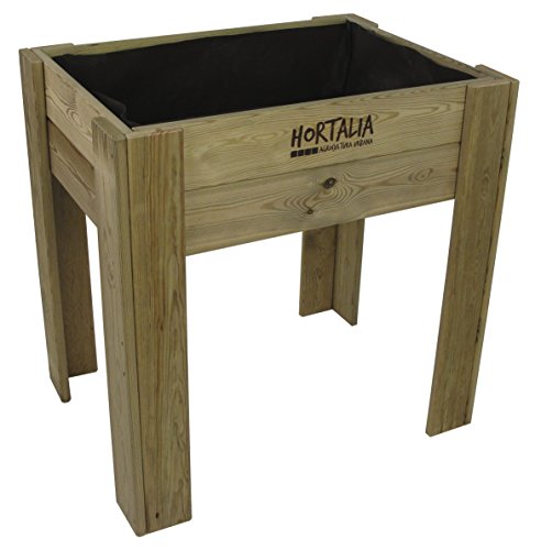 Hortalia Garden Brico - Huerto Urbano Mesa de cultivo, talla M, 80 x 80 x 60 cm Hortalia Garden Brico - Huerto Urbano Mesa de cultivo, talla M, 80 x 80 x 60 cm