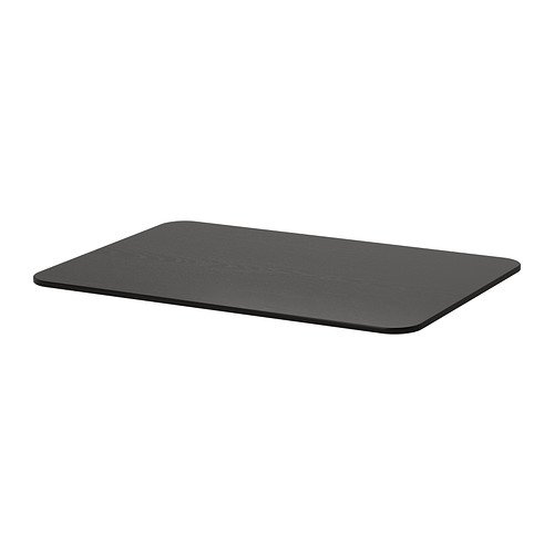 IKEA BEKANT - tablero de la mesa, negro-marrón - 120 x 80 cm