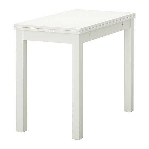 Ikea BJURSTA - Mesa Extensible, Blanco - 50/70 / 90x90 cm