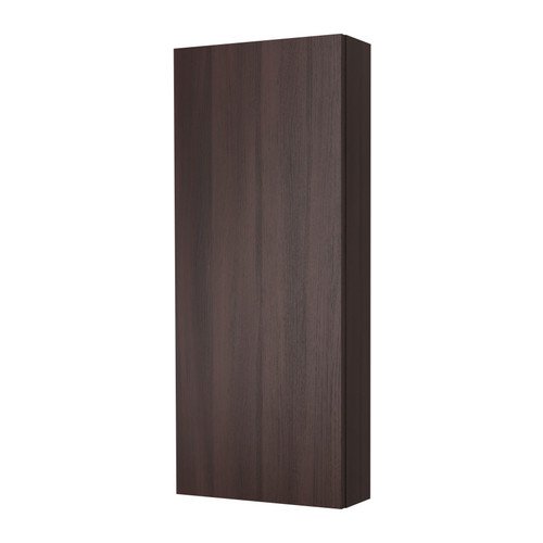 IKEA GODMORGON - mueble de pared con 1 puerta, negro-marrón-40x14x96 cm