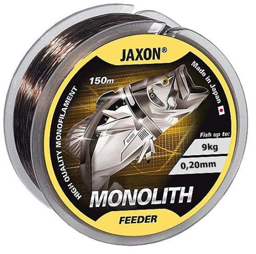 Jaxon Sedal de pesca Monolith Feeder 150 m / 0,16 – 0,35 mm bobina monofilamento (0,35 mm/23 kg)