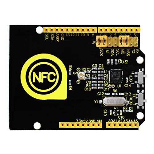 KEYESTUDIO PN532comunicación NFC RFID Módulo de Escritor Lector Escudo Controlador con 13,56 MHz Herramienta para Arduino Mega2560 R3 Kit