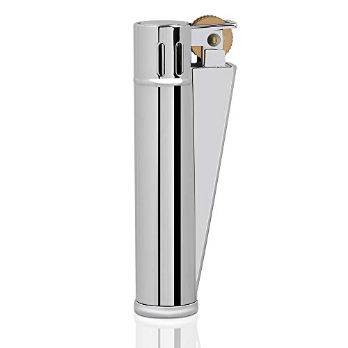 【KOOWLUK】 Encendedor de aceite de keroseno a prueba de viento de estilo retro Mecha de algodón de regalo gratis con aguja + 6 pedernales + cepillo de rueda de molienda, se vende sin líquido (plateado) 【KOOWLUK】 Encendedor de aceite de keroseno a prueba de viento de estilo retro Mecha de algodón de regalo gratis con aguja + 6 pedernales + cepillo de rueda de molienda, se vende sin líquido (plateado)