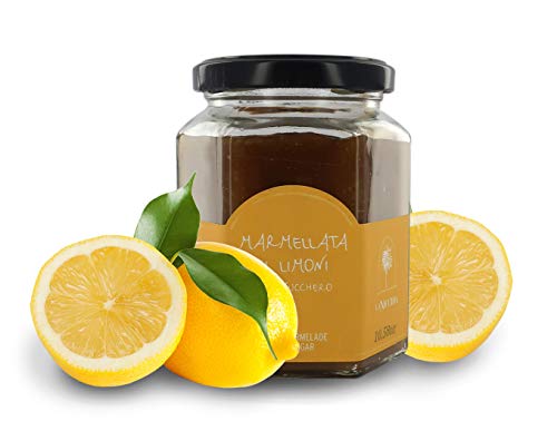 La Nicchia Pantelleria Mermelada de limón artesana - sin conservantes, Aromas ni pectinas - Tarro de 300gr