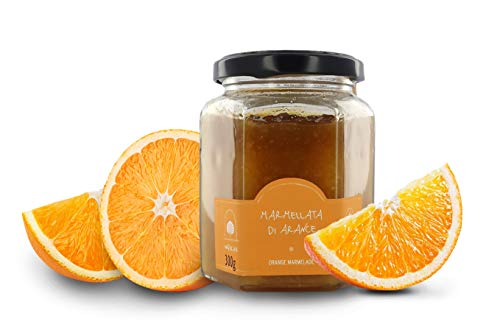 La Nicchia Pantelleria Mermelada de Naranja artesana - sin conservantes, Aromas ni pectinas - Tarro de 300gr